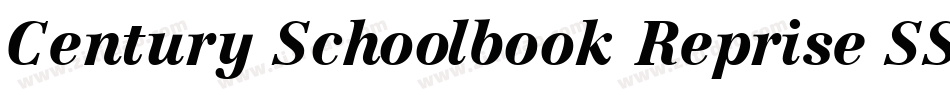 Century Schoolbook Reprise SSi Bold Italic字体转换